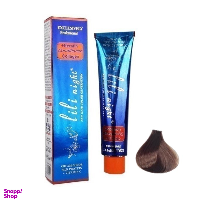 رنگ مو لی لی نایت (Lili Night) شماره 53 رنگ قهوه ای زیتونی متوسط حجم 120 میلی‌لیتر