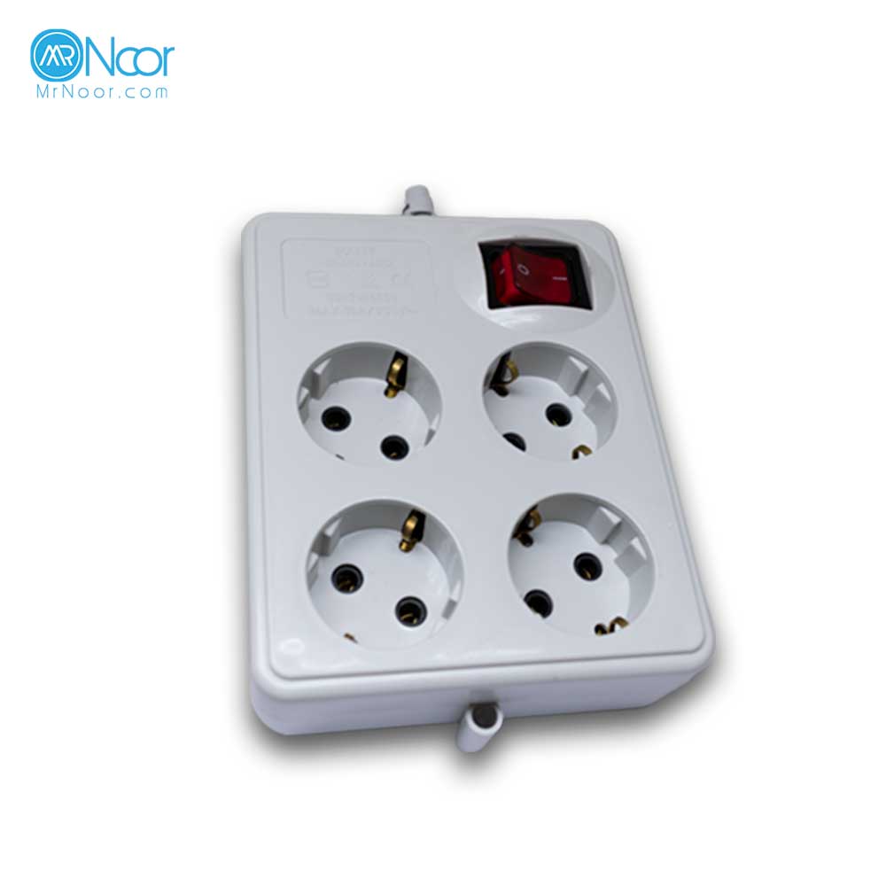 چهار خانه ارت دار با کلید پارت الکتریک 319 - مستر نور