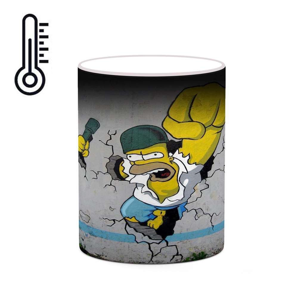 ماگ حرارتی کاکتی طرح کارتون سیمپسون مدل mgh23733