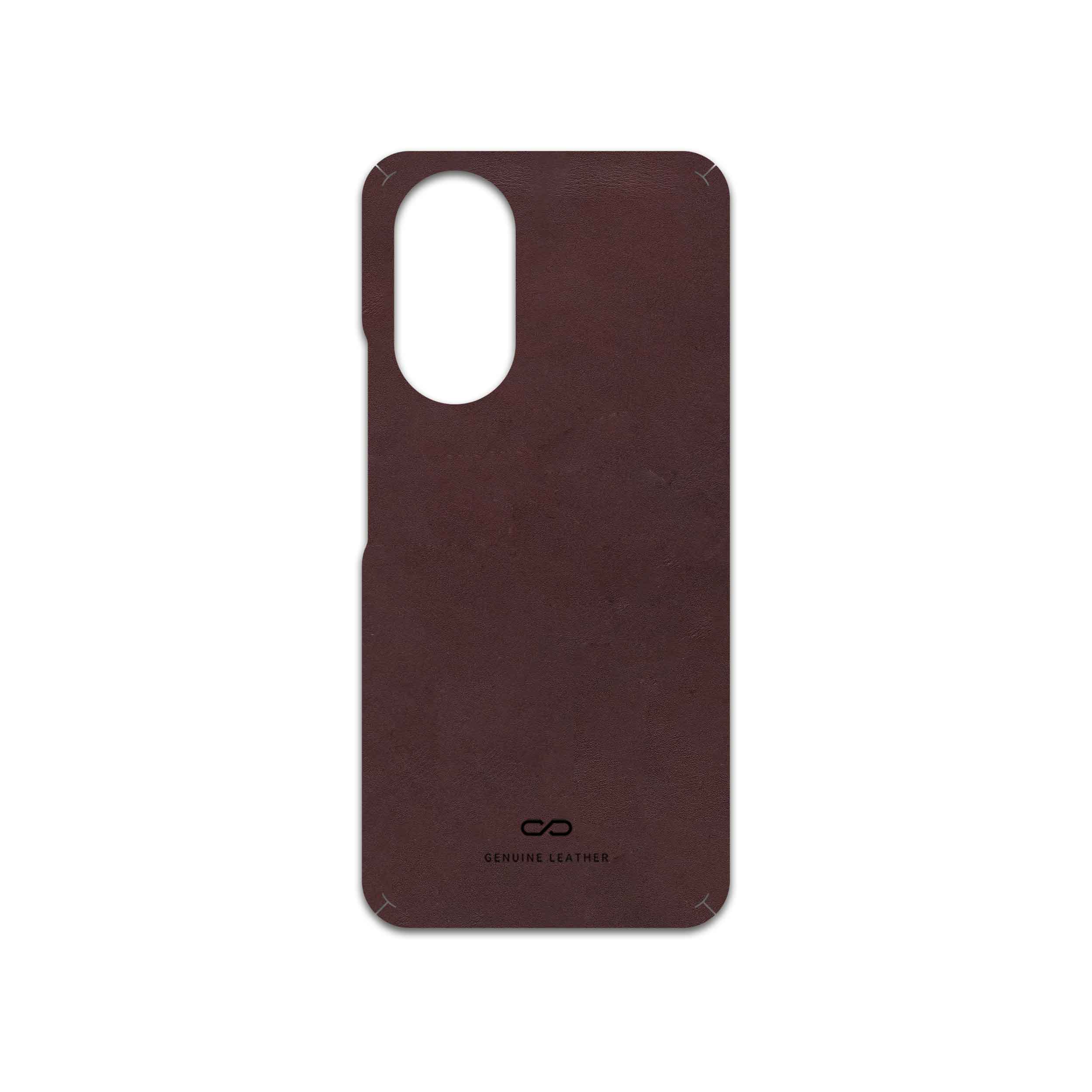 برچسب پوششی ماهوت مدل Matte-Dark-Brown-Leather مناسب برای گوشی موبایل آنر X7