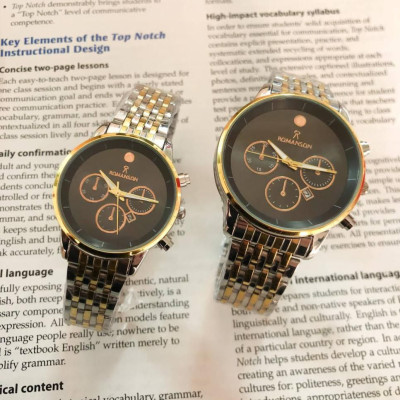 ست ساعت رومانسون بنداستیل دو رنگ