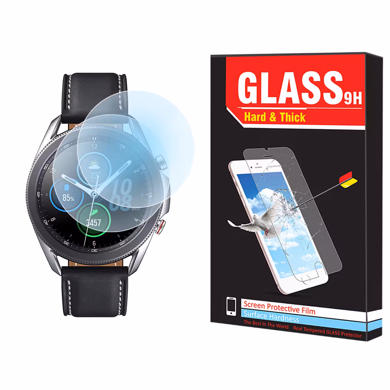 محافظ صفحه نمایش نانو هارد اند تیک مدل NHT مناسب برای ساعت هوشمند سامسونگ Galaxy Watch 3 45mm بسته دو عددی