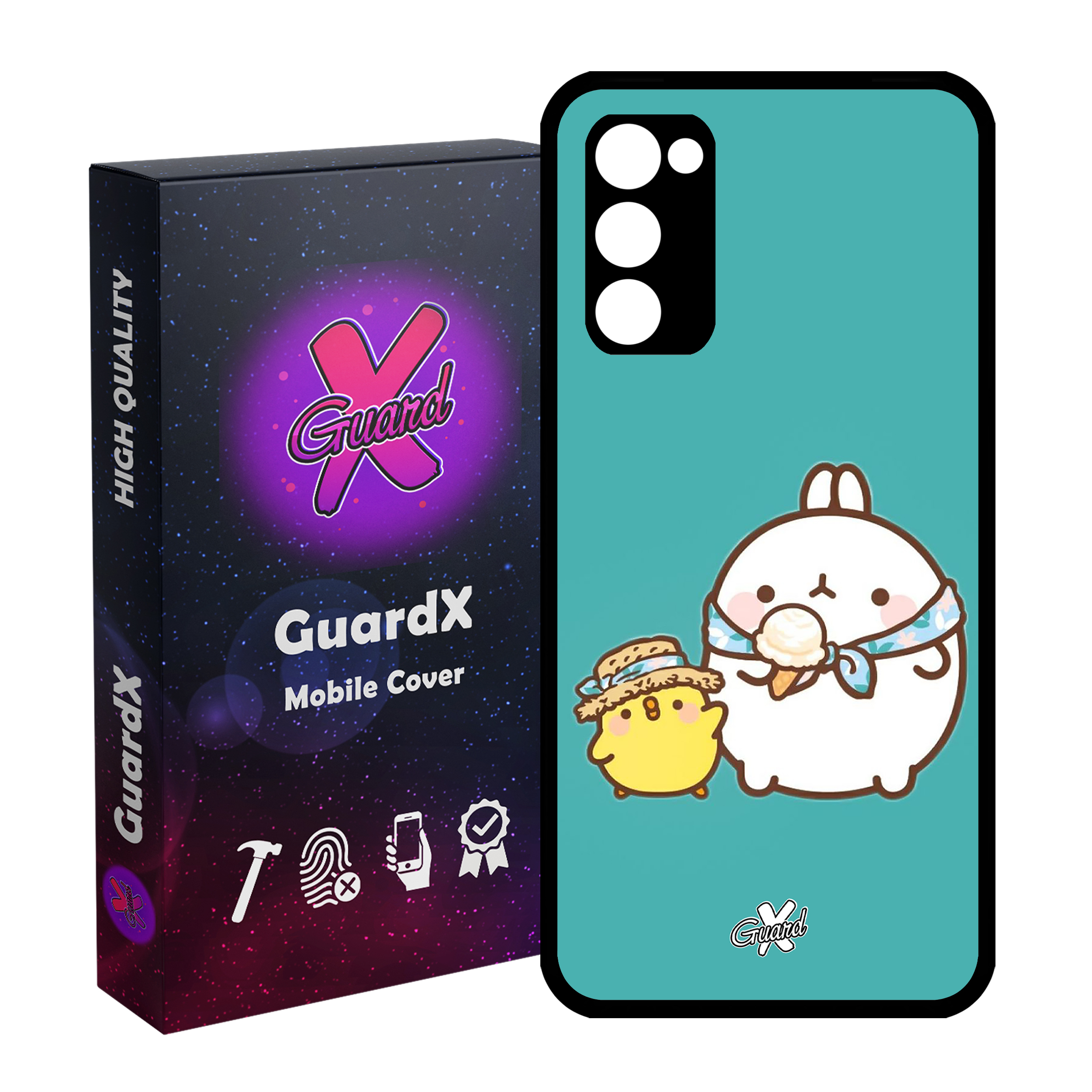 کاور گارد ایکس طرح مولانگ مدل Glass10312 مناسب برای گوشی موبایل سامسونگ Galaxy S20 FE