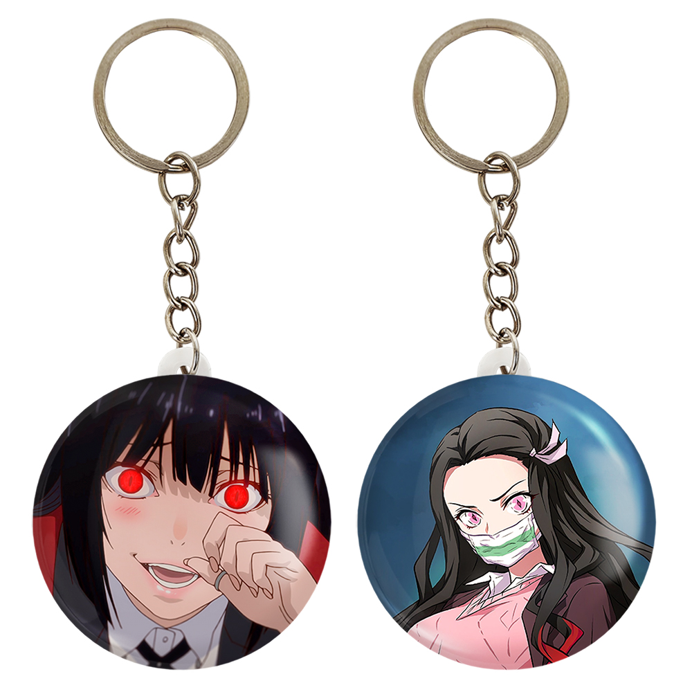 جاکلیدی خندالو مدل نزوکو چان و یومکو انیمه دختر کد 1215912156 مجموعه 2 عددی