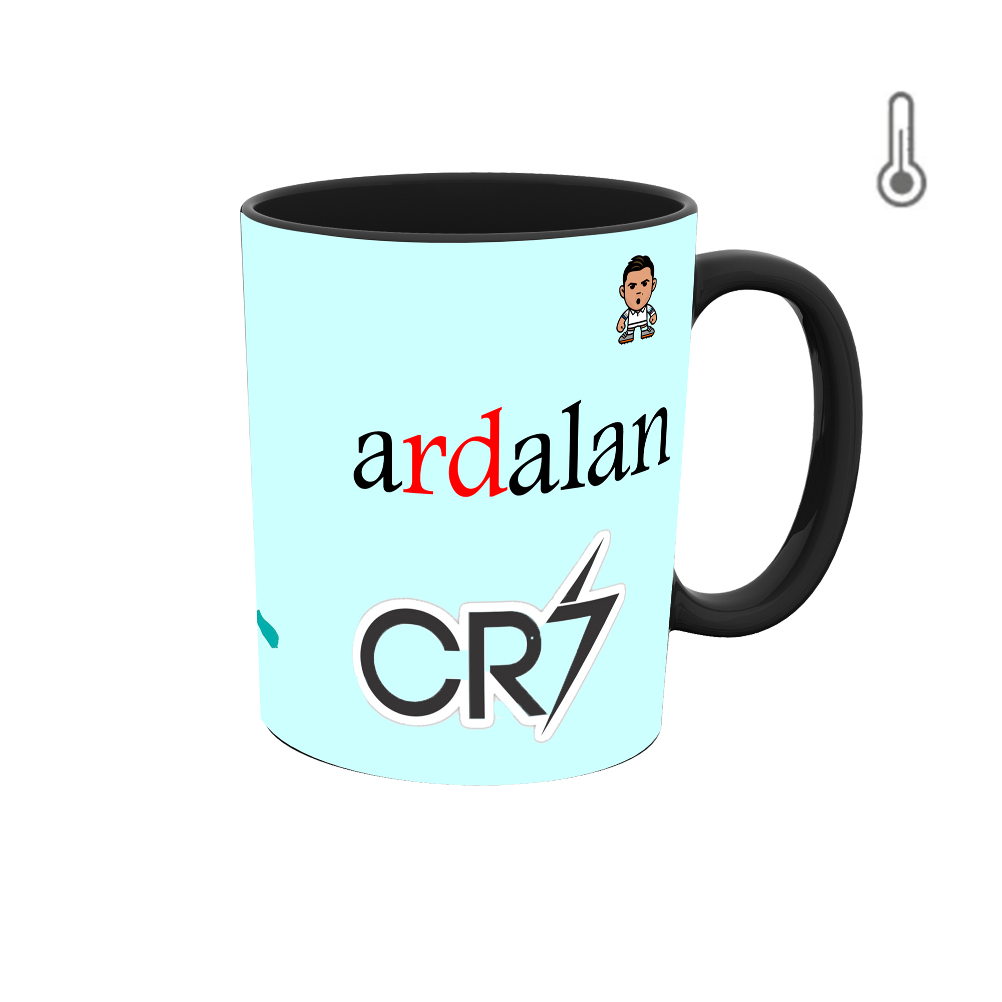 ماگ حرارتی طرح اسم اردلان مدل رونالدو