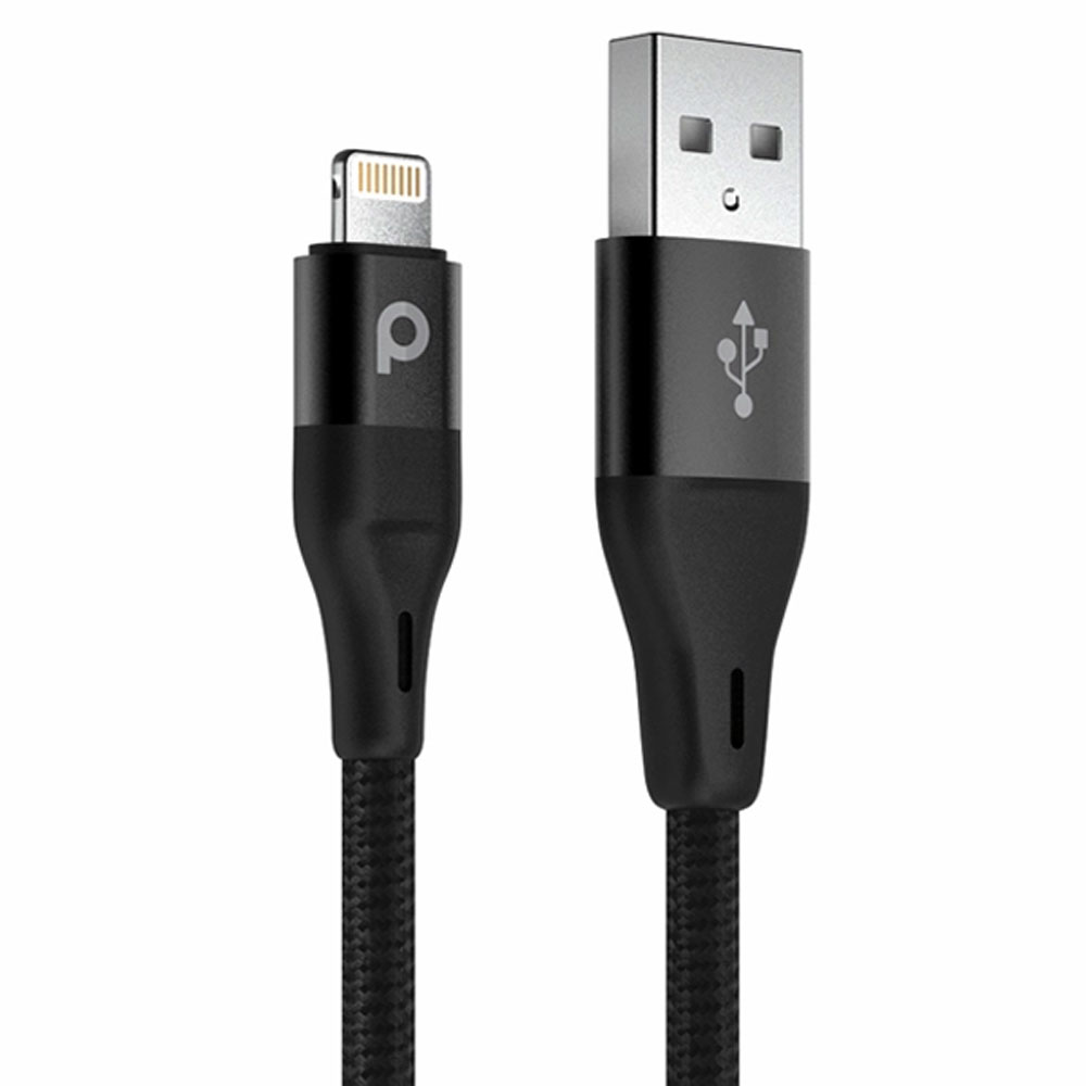 کابل شارژ USB به لایتنینگ پرودو مدل PD-ALBR12-BK طول 1.2 متر توان 2.4 آمپر