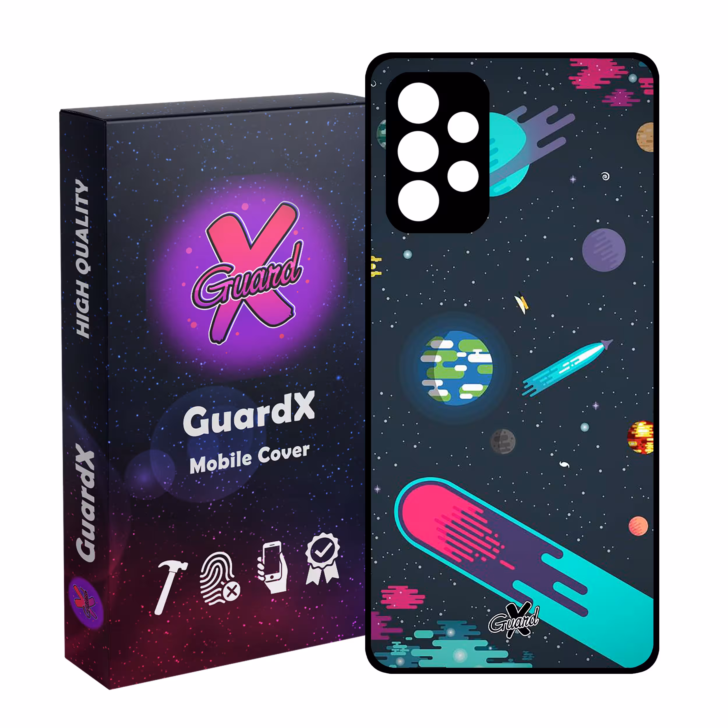 کاور گارد ایکس طرح Galaxy مدل Glass10073 مناسب برای گوشی موبایل سامسونگ Galaxy A32 5G