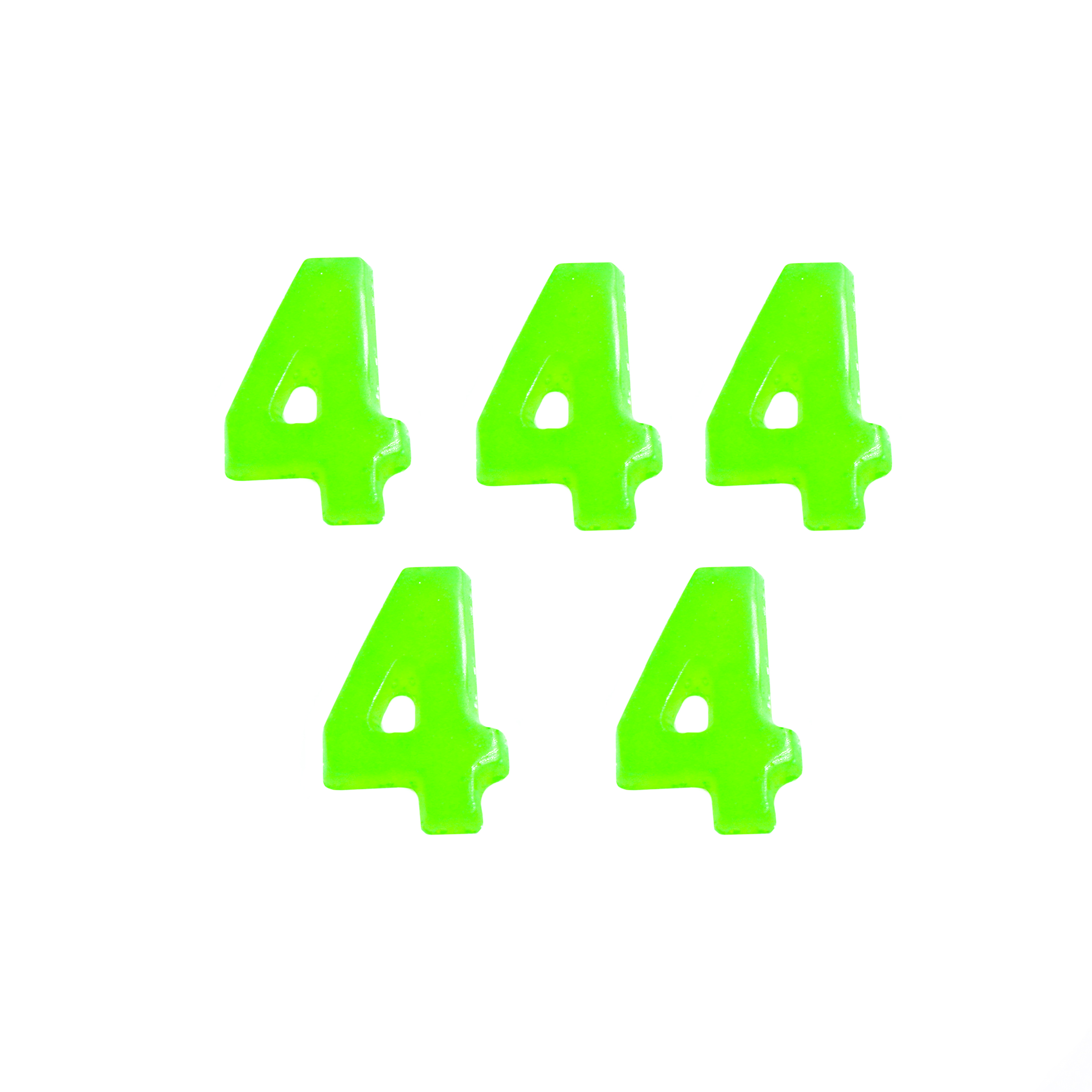 آویز تزیینی مدل شاین طرح عدد انگلیسی 4کد 074 بسته 5 عددی