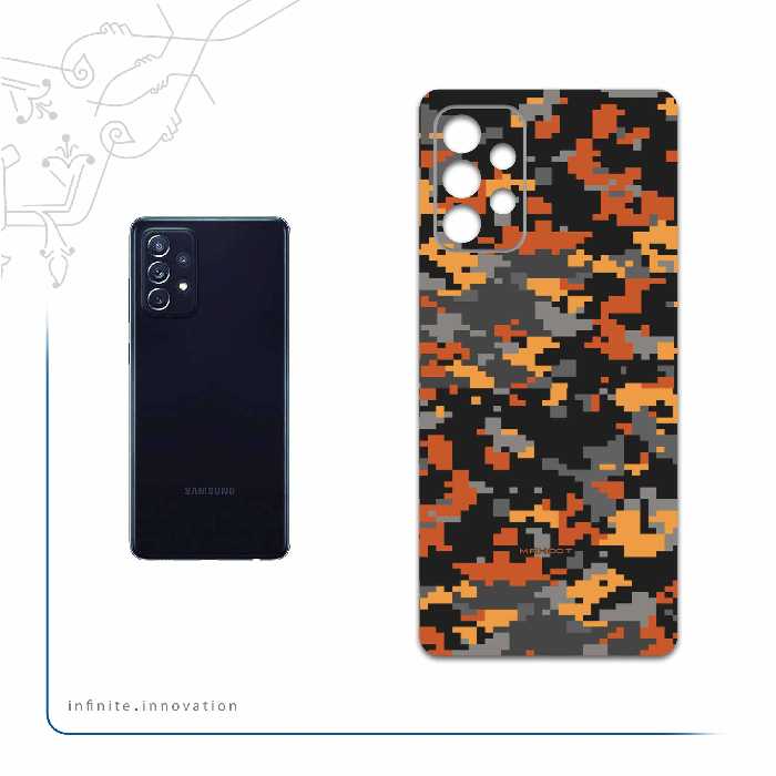 برچسب پوششی ماهوت مدل Army-Autumn-pixel مناسب برای گوشی موبایل سامسونگ Galaxy A72
