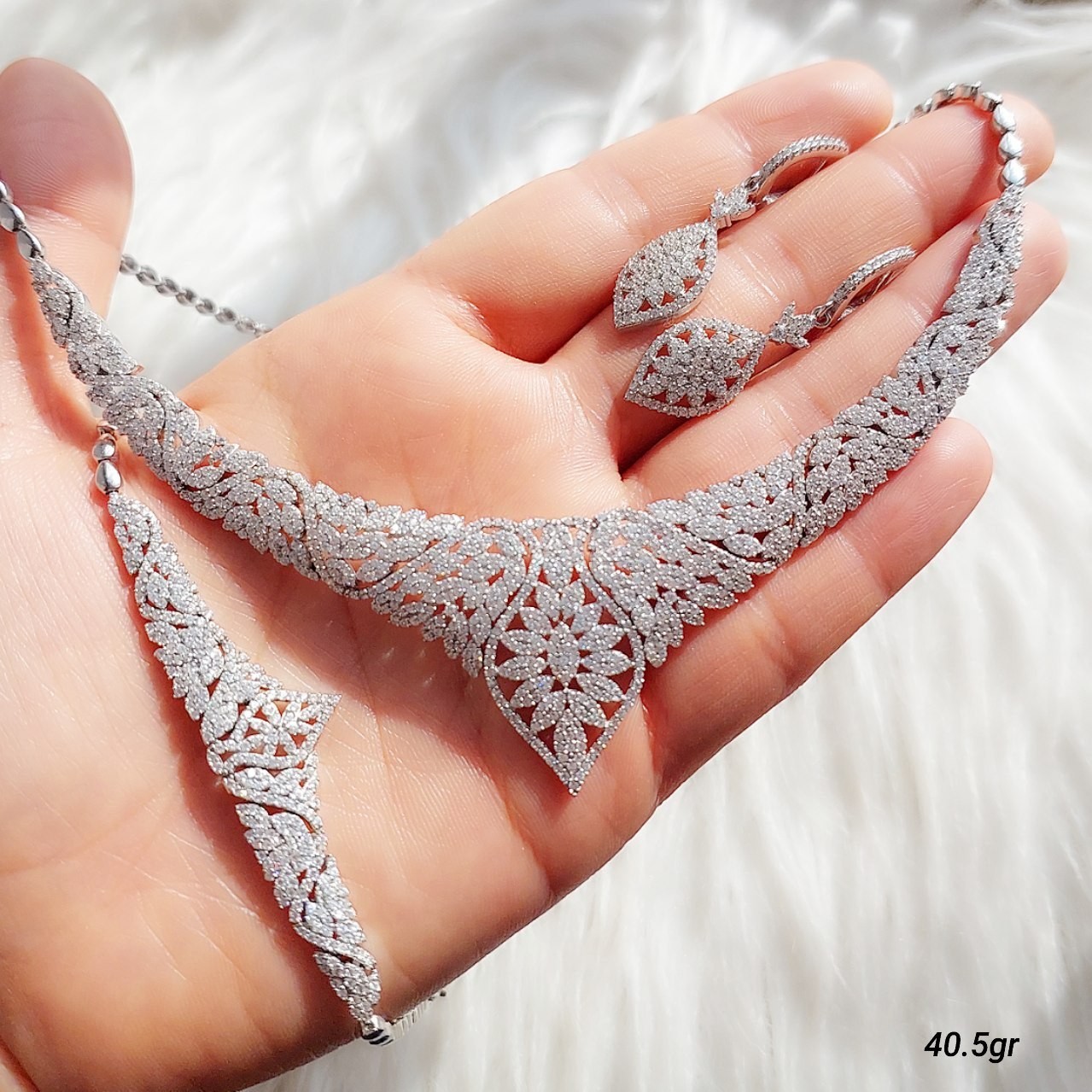 سرویس جواهری نقره کد40