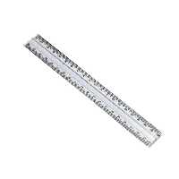 خط کش 30 سانتی شفاف پلاستیکی 