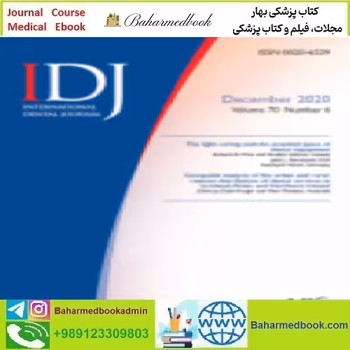 International Dental Journal Volume 70 Issue 1 to 6 2020 TR
