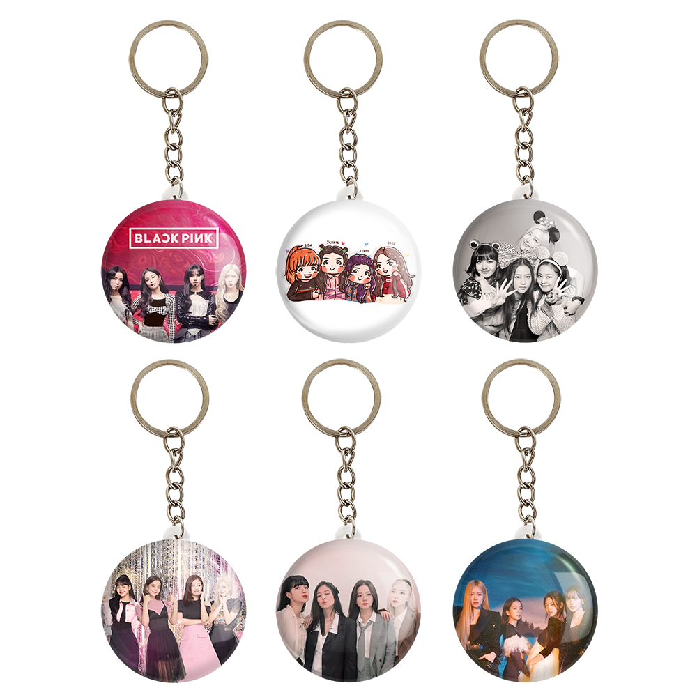  جاکلیدی خندالو طرح گروه موسیقی بلک پینک کد 231B مجموعه 6 عددی 