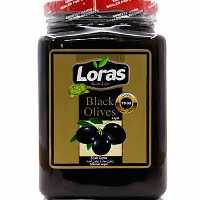 زیتون سیاه با هسته لوراس 1600 گرمی Loras