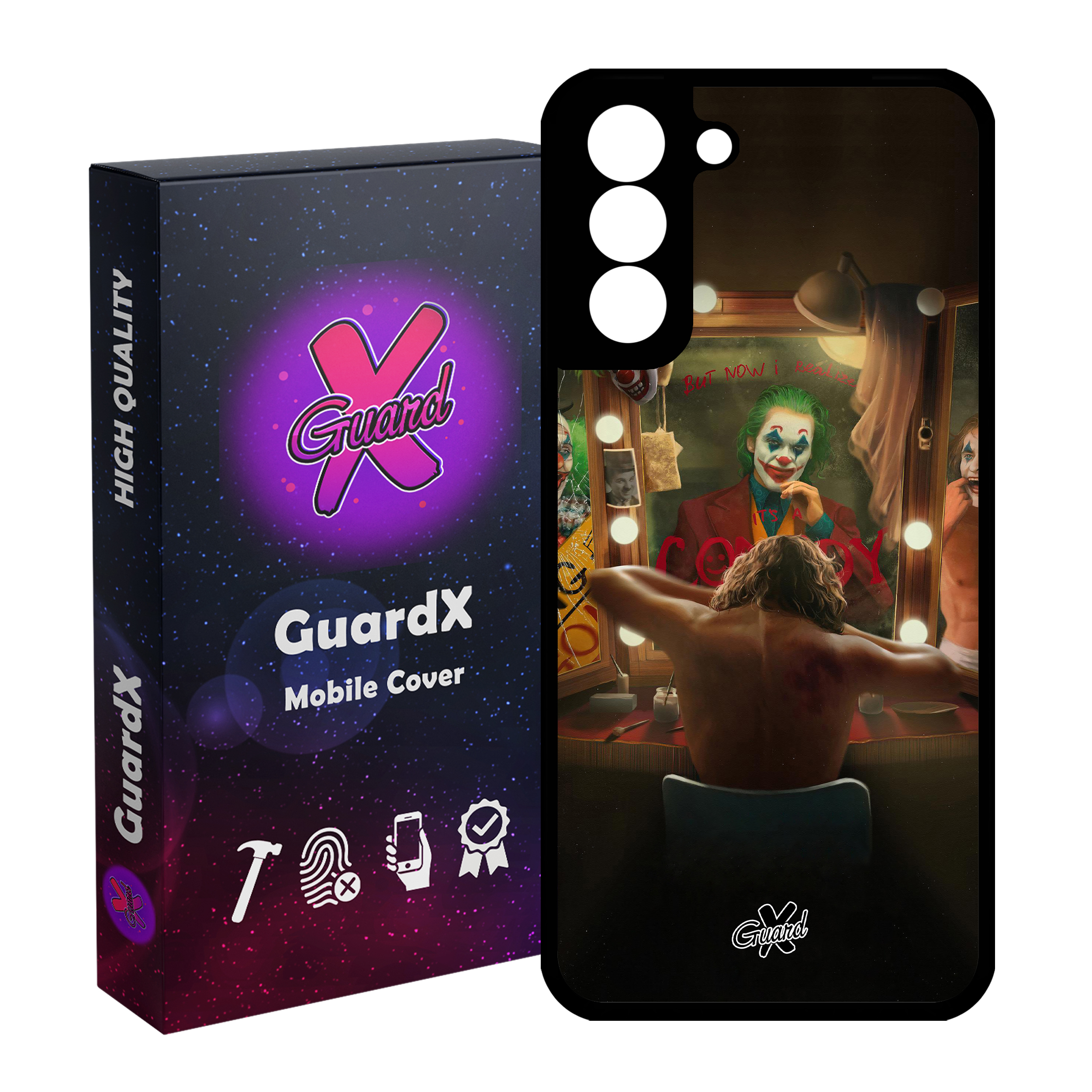 کاور گارد ایکس طرح Joker مدل Glass10146 مناسب برای گوشی موبایل سامسونگ Galaxy S21 FE