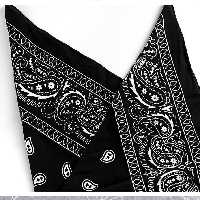 باندانا بته جقه مشکی 55 سانت پارچه ای