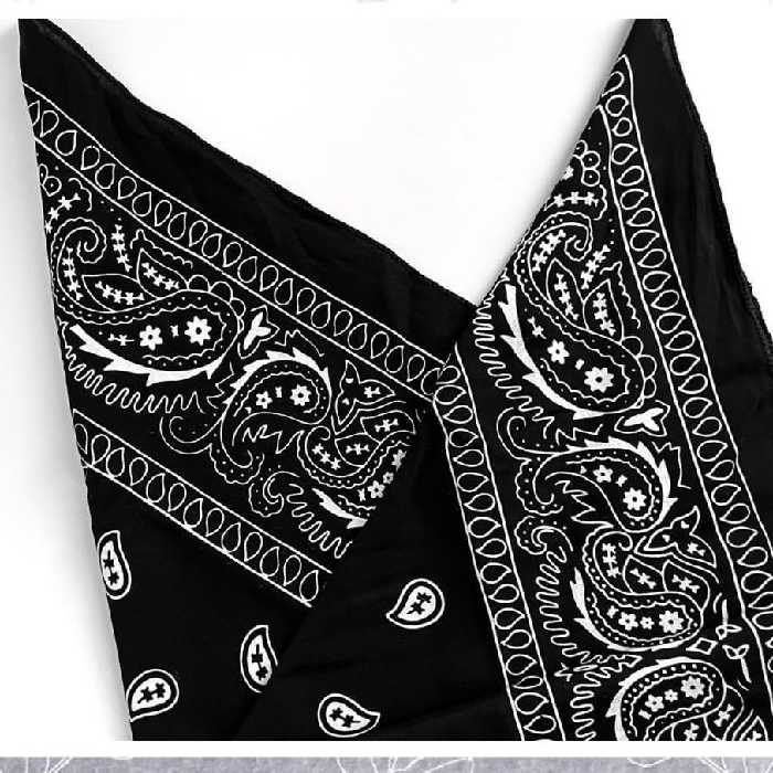 باندانا بته جقه مشکی 55 سانت پارچه ای