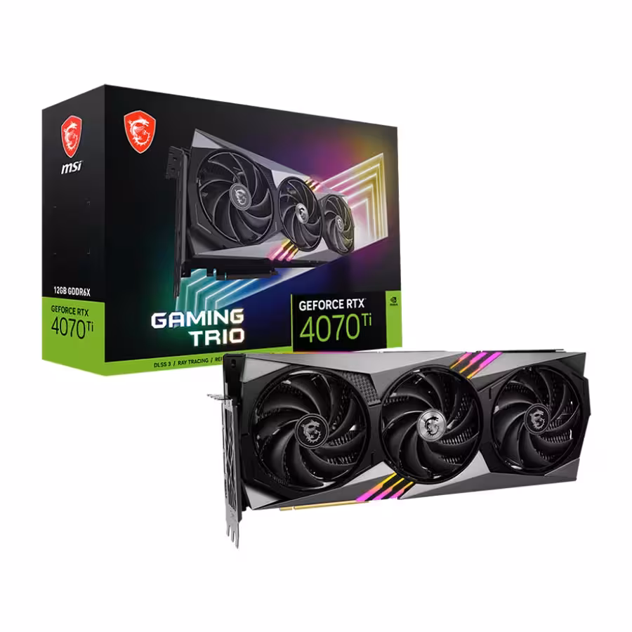 کارت گرافیک ام اس آی GeForce RTX 4070 Ti GAMING TRIO Black 12G