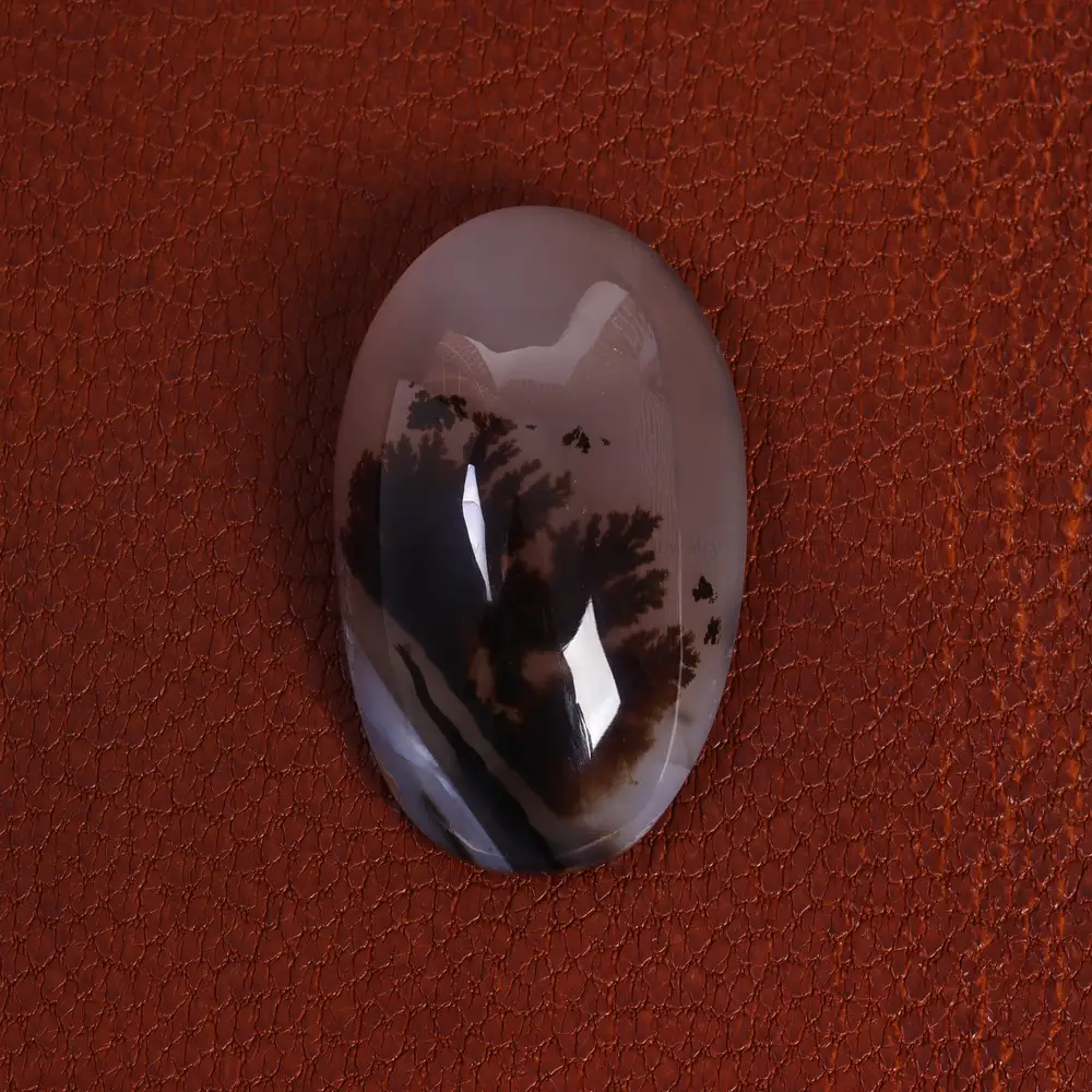 نگین عقیق شجر کد 21369 - جواهری مشاهیر