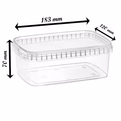 ظرف نگهدارنده طب پلاستیک مدل 1200C بسته 16 عددی 