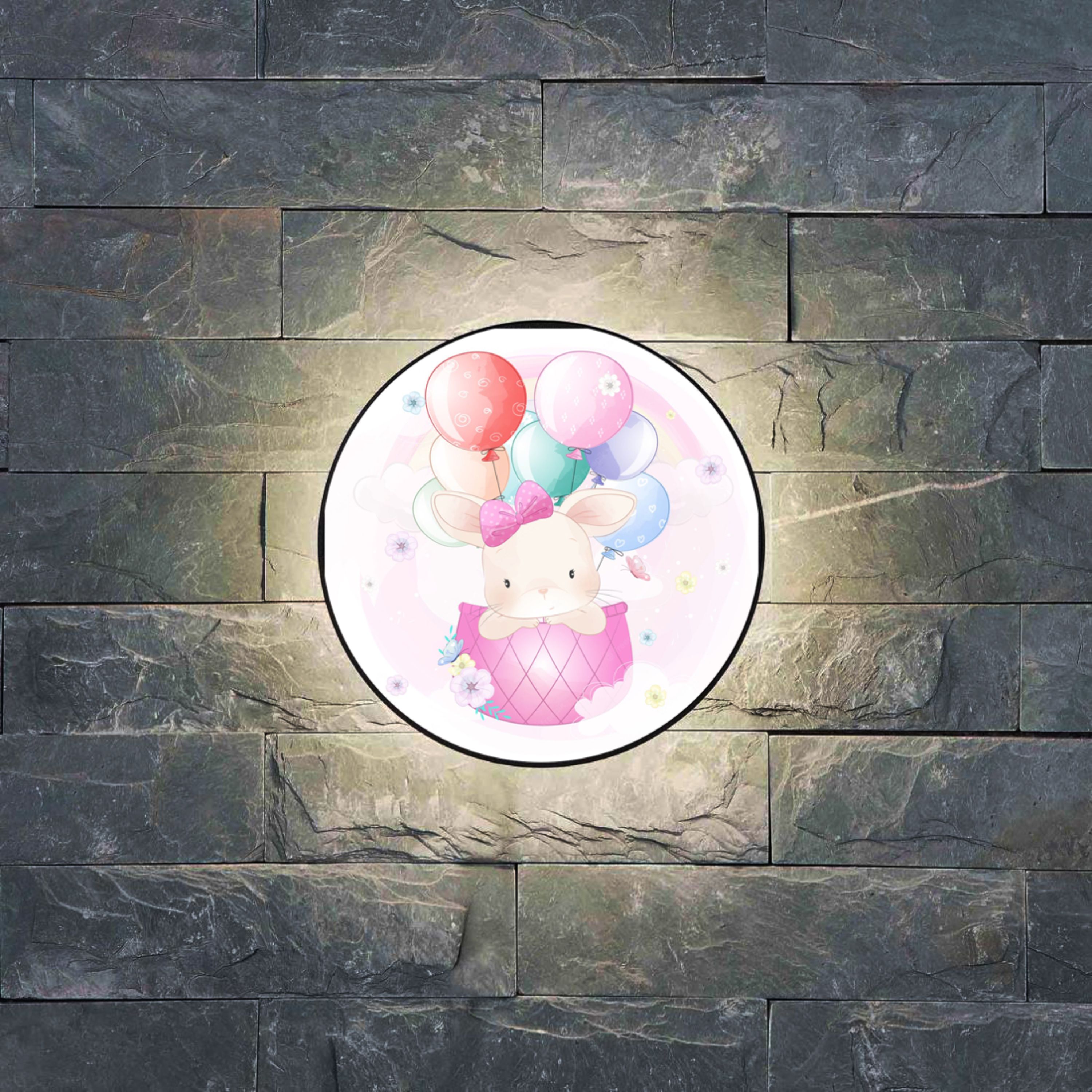  چراغ خواب  فانتزی دیواری اتاق کودک طرح خرگوش (پس کرایه)