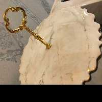 سینی رزینی و جای دستمال کاغذی طرح مرمر