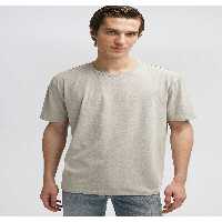 تی شرت خاکستری مردانه یقه دوچرخه Beige Basic Tresh Fit Loose Mavi