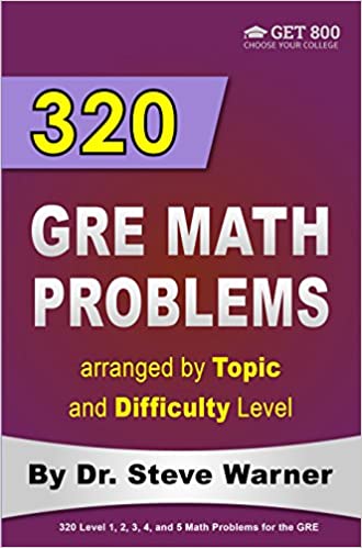 خرید و دانلود نسخه کامل کتاب 320 GRE Math Problems arranged by Topic and Difficulty Level: 160 GRE Questions with Solutions, 160 Additional Questions with Answers - PDF