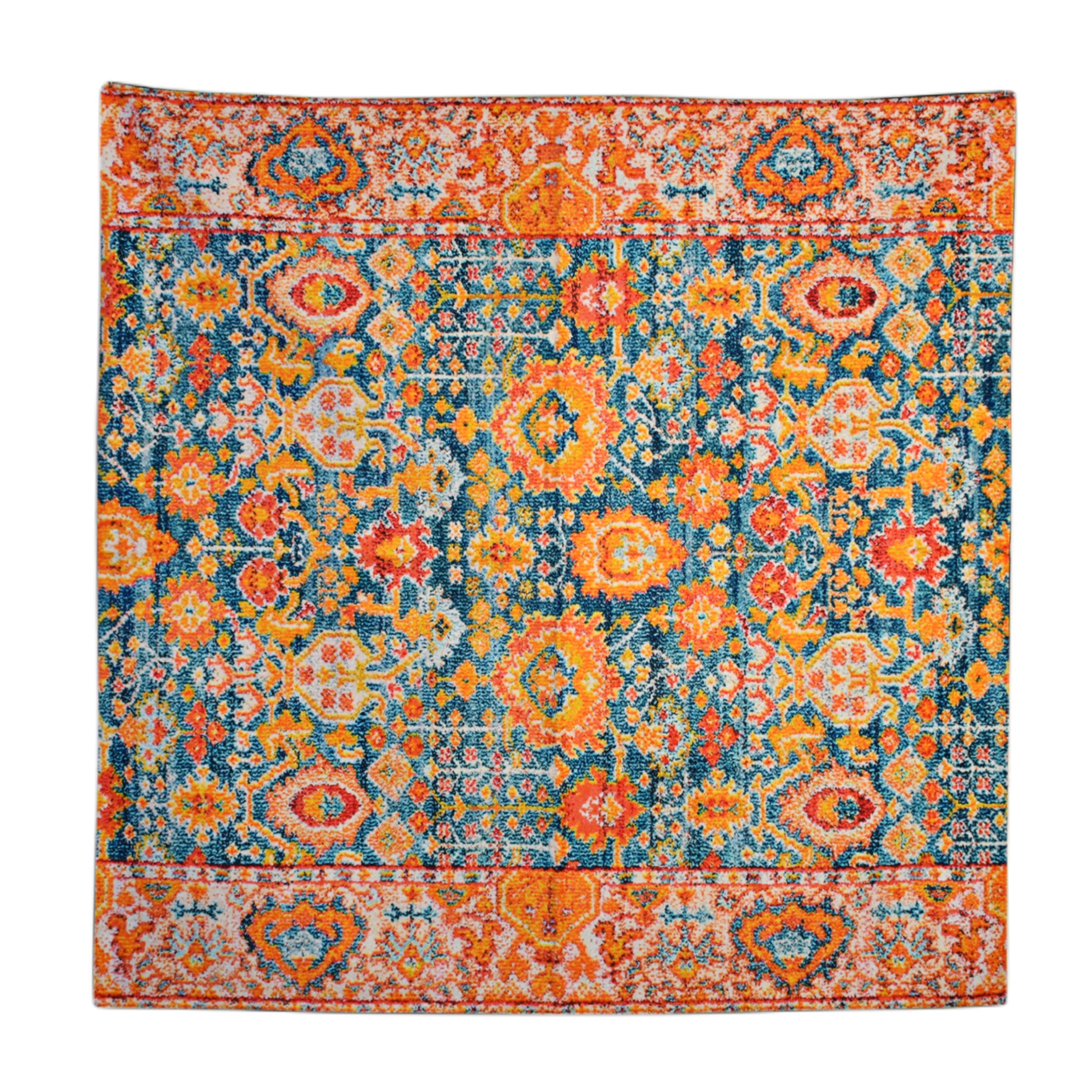 رومیزی مدل مخمل طرح کاشی کد 96