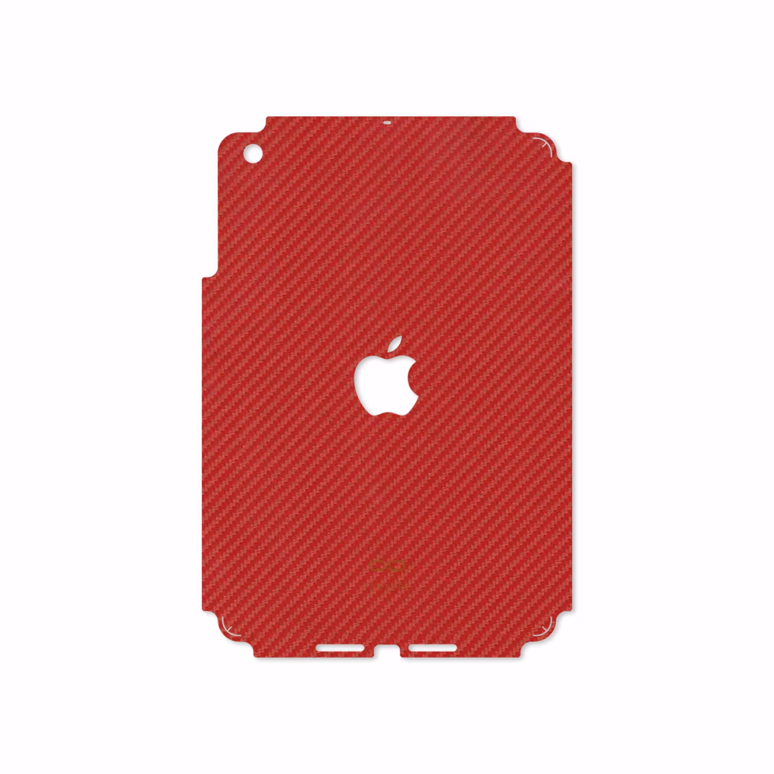برچسب پوششی ماهوت مدل Red-Fiber مناسب برای تبلت اپل iPad mini 2012 A1455