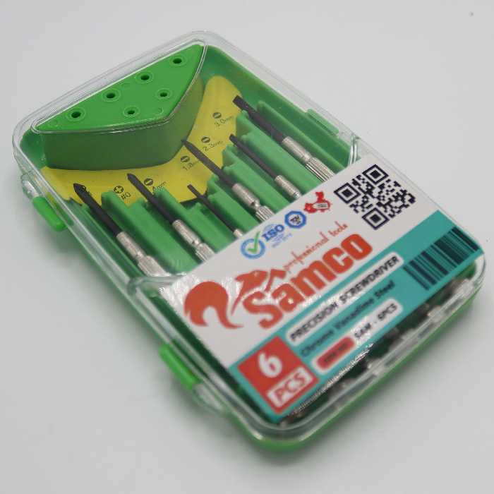 مجموعه 6 عددی پیچ گوشتی ساعتی سامکو مدل YPE-05