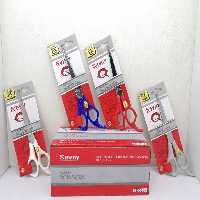 قیچی آرایشی ساوی دسته رنگی