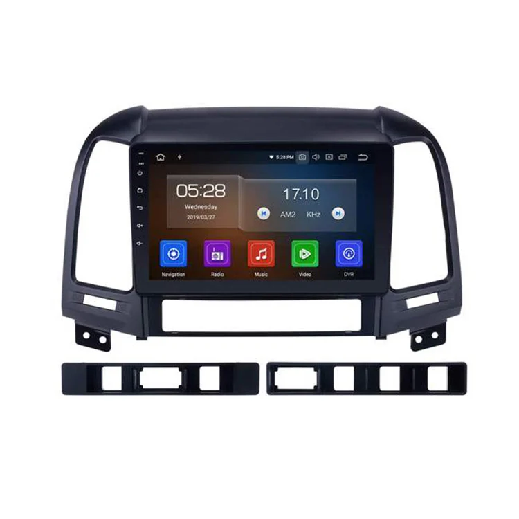 مانیتور اندروید سانتافه 2010 برند تهران تیونینگ مدل TT 821 سیم کارت خور