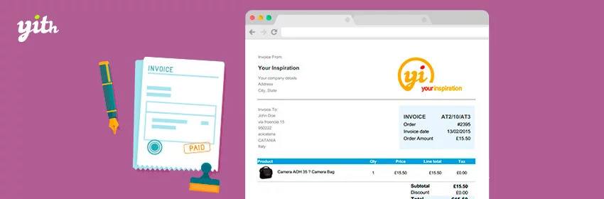 دانلود افزونه YITH WooCommerce PDF Invoices &amp; Packing Slips