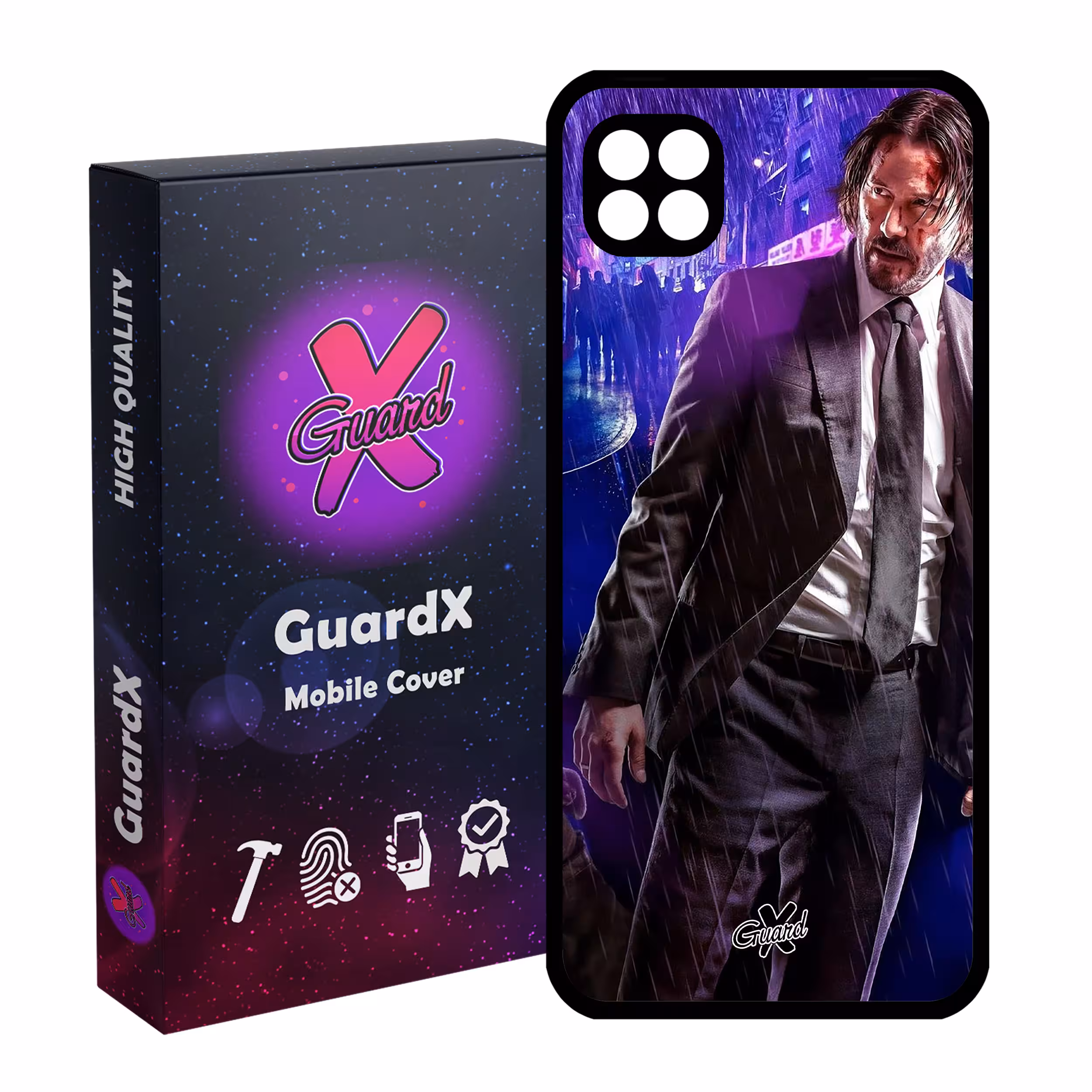 کاور گارد ایکس طرح John Wick مدل Glass10124 مناسب برای گوشی موبایل سامسونگ Galaxy A22 5G