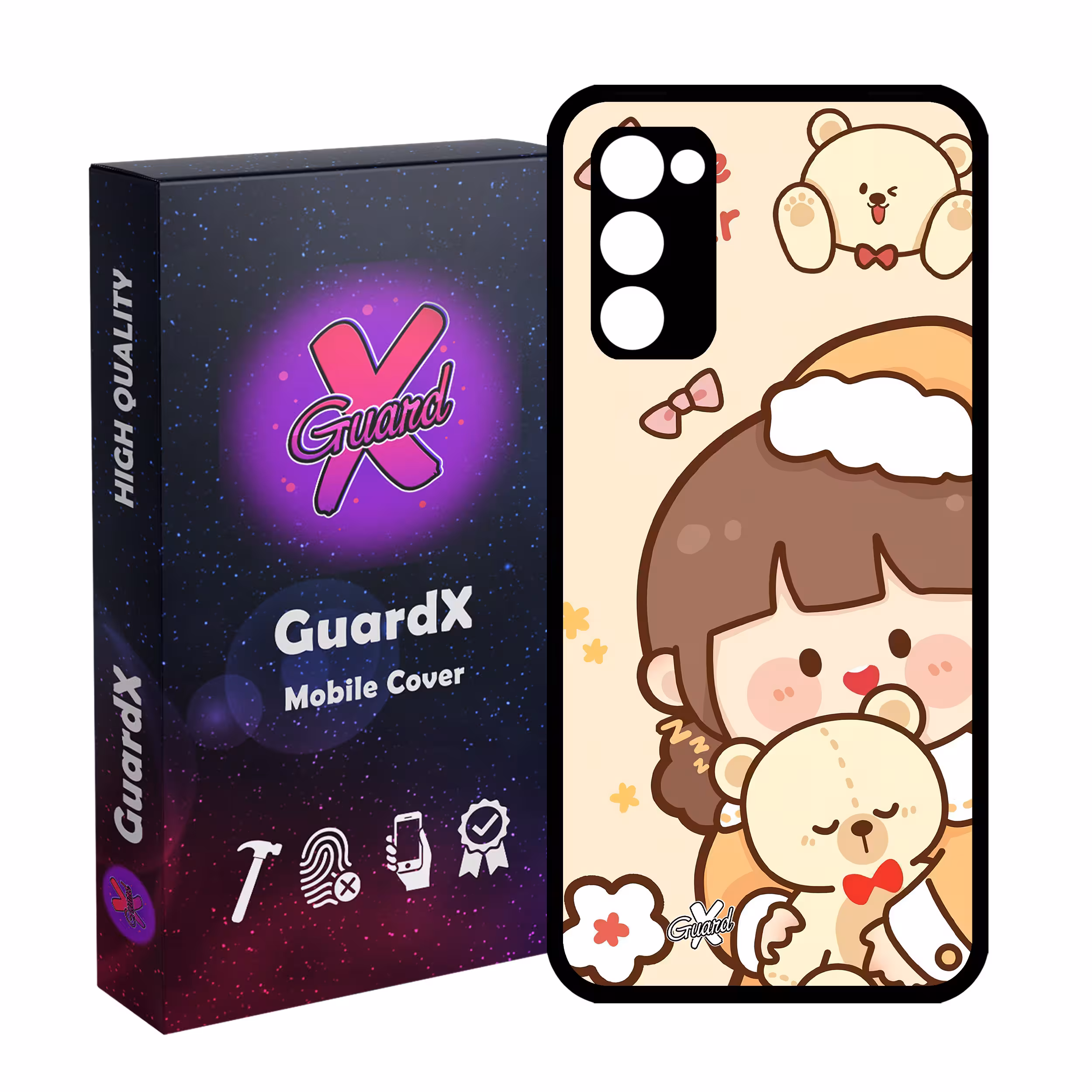 کاور گارد ایکس طرح Girl مدل Glass10524 مناسب برای گوشی موبایل سامسونگ Galaxy S20 FE