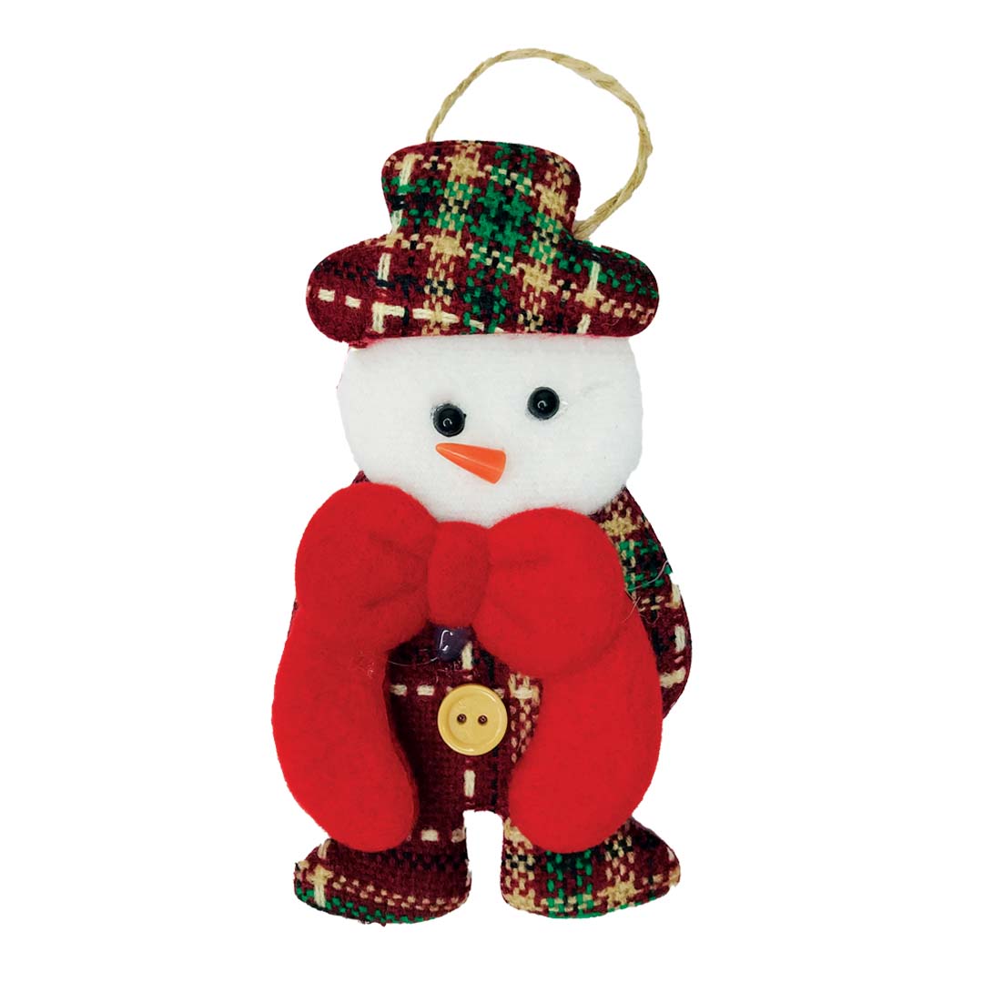 آویز تزیینی مدل آدم برفی کریسمس کد HT03