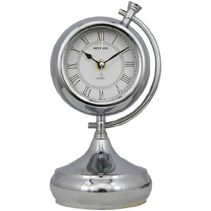 ساعت رومیزی آرتمیس کد 2033 silver نقره ای