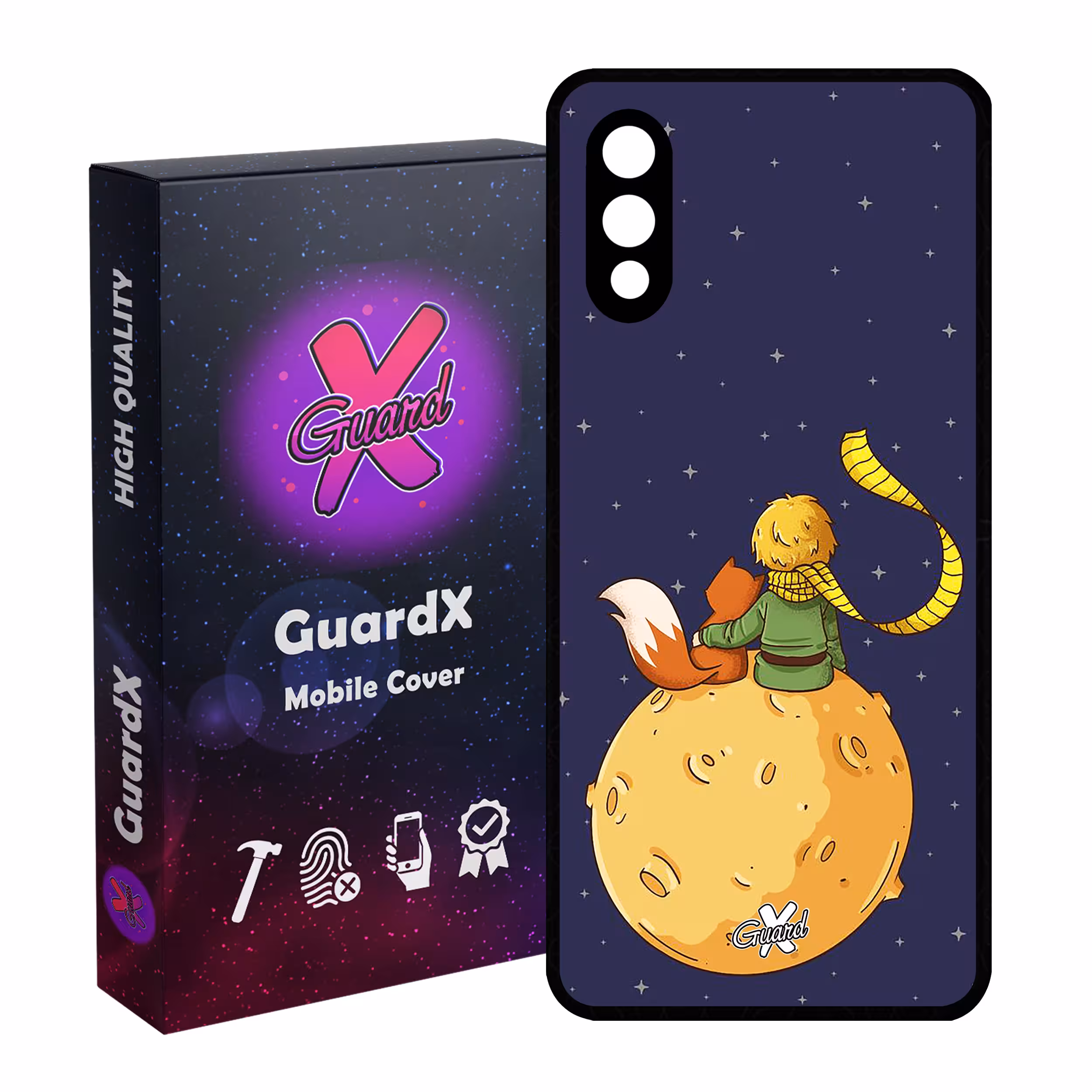 کاور گارد ایکس طرح Little Prince مدل Glass10003 مناسب برای گوشی موبایل سامسونگ Galaxy A02 / M02