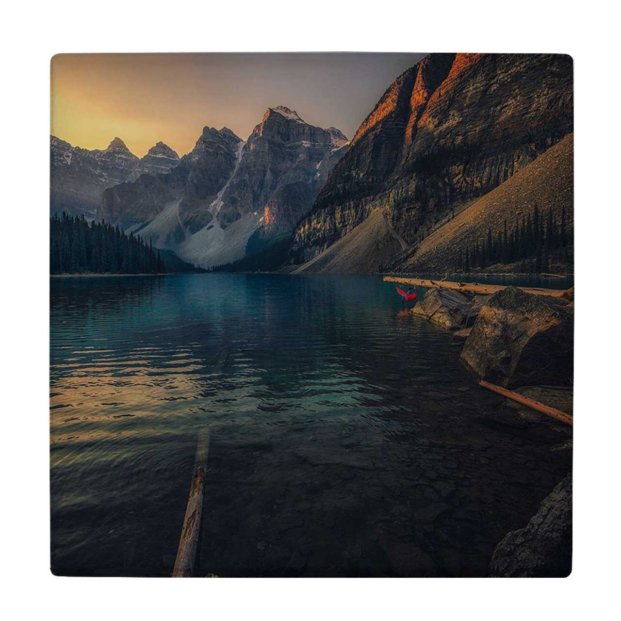  کاشی کارنیلا طرح دریاچه و کوهستان کد wkk724