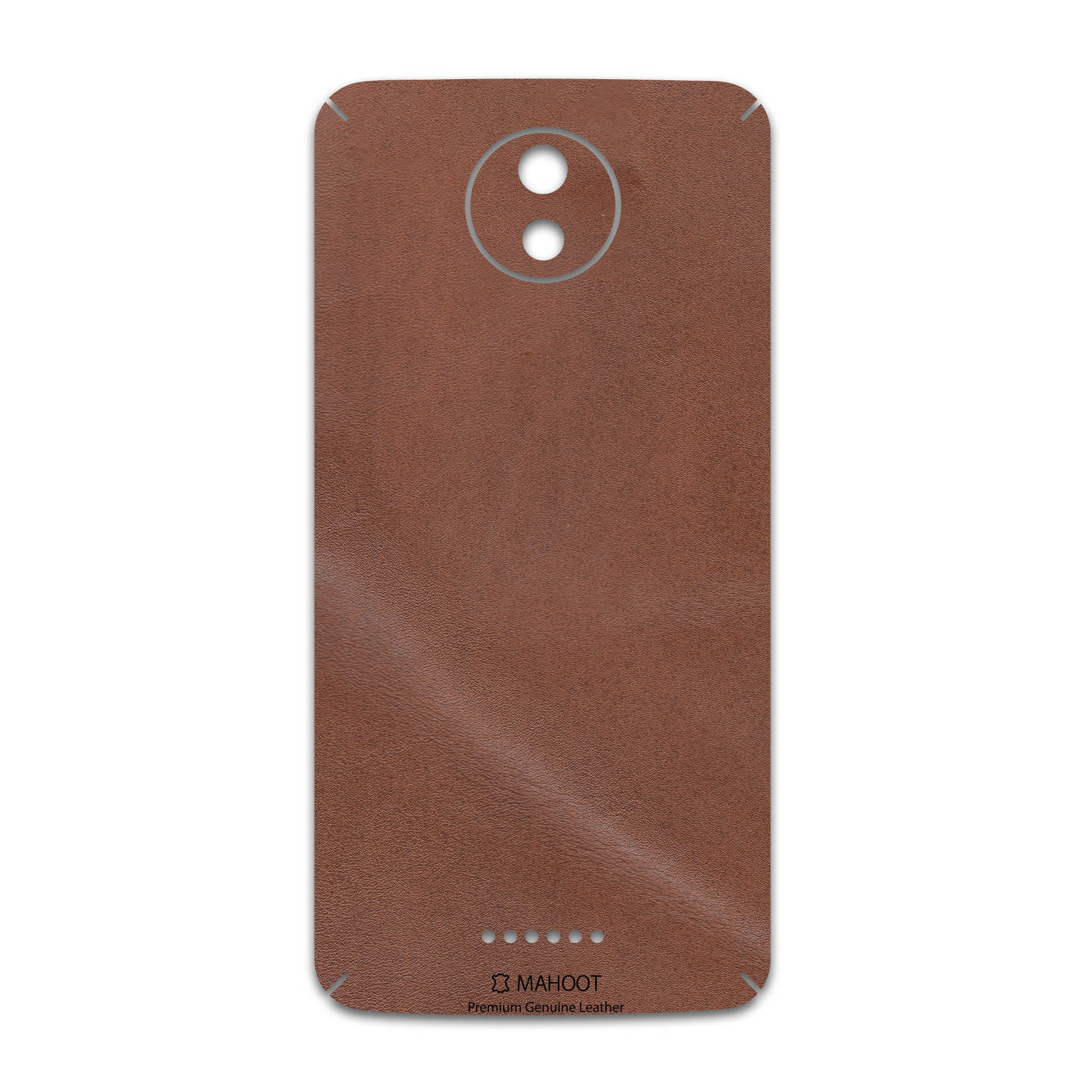 برچسب پوششی ماهوت مدل Matte-Natural-Leather مناسب برای گوشی موبایل موتورولا Moto C Plus