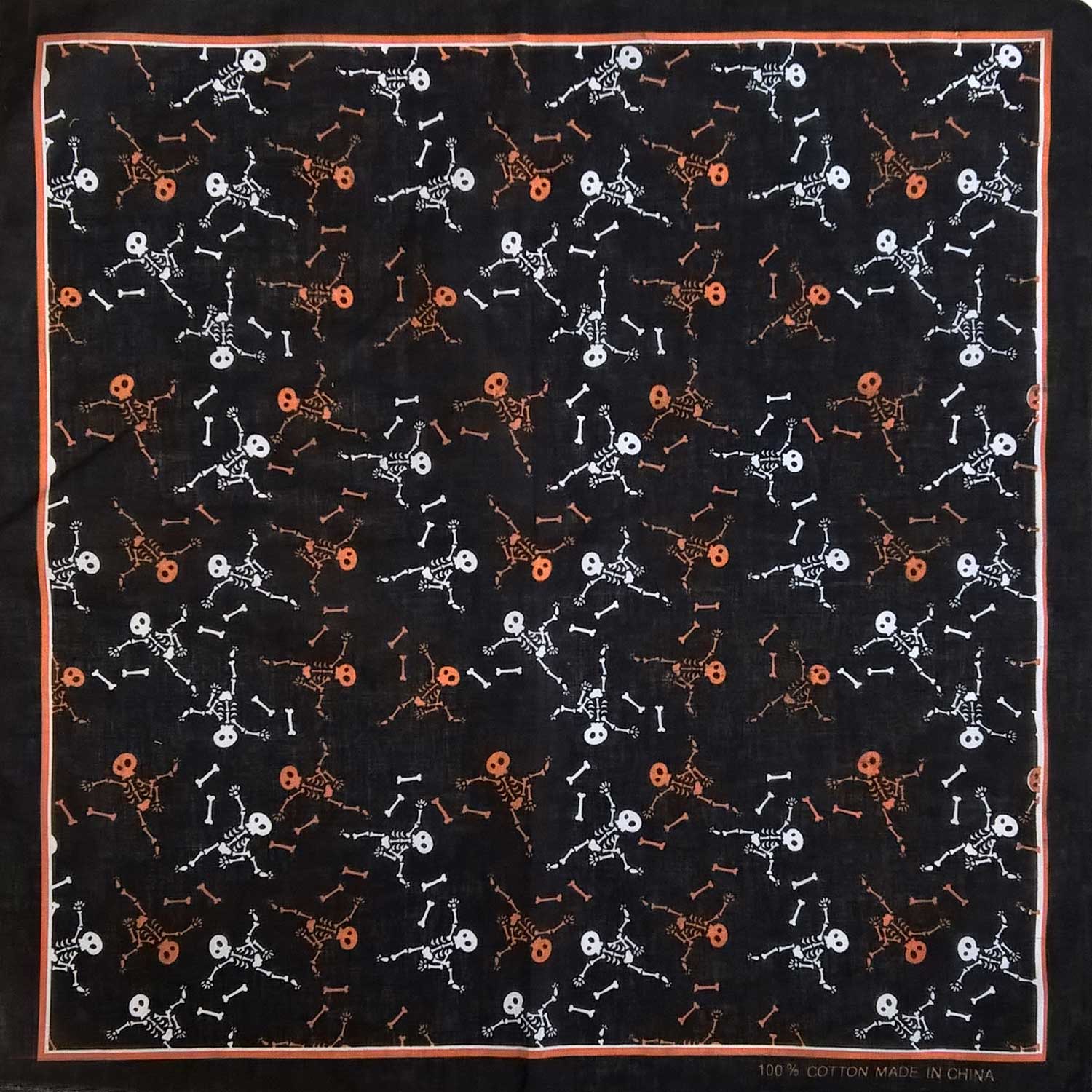 دستمال سر وگردن مدل orange skull