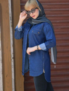 مانتو اسپرت زنانه جین مدل افرا