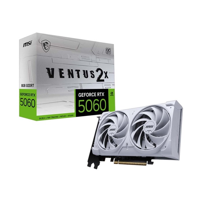 کارت گرافیک ام اس آی مدل  GeForce RTX 5060 8G VENTUS 2X OC White