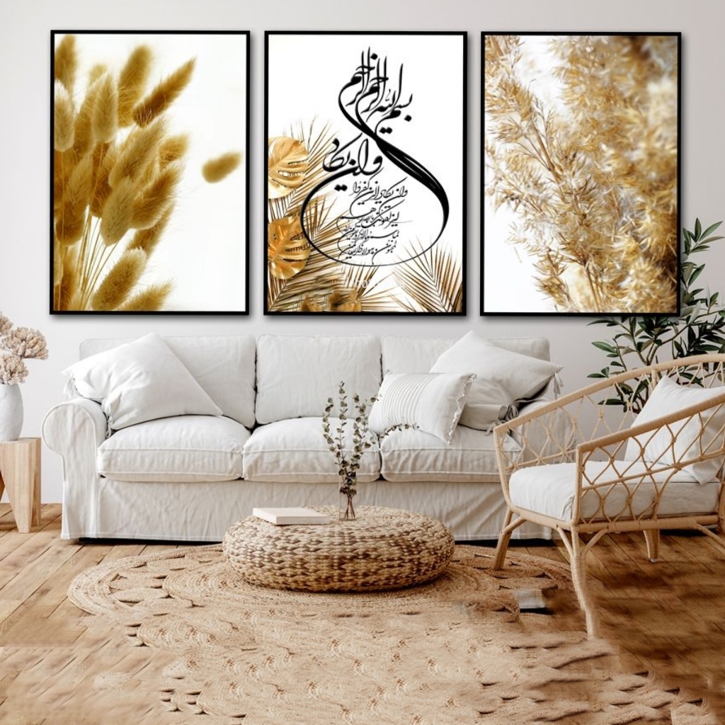 تابلو مدل دکوراتیو کد 4079 مجموعه 3 عددی