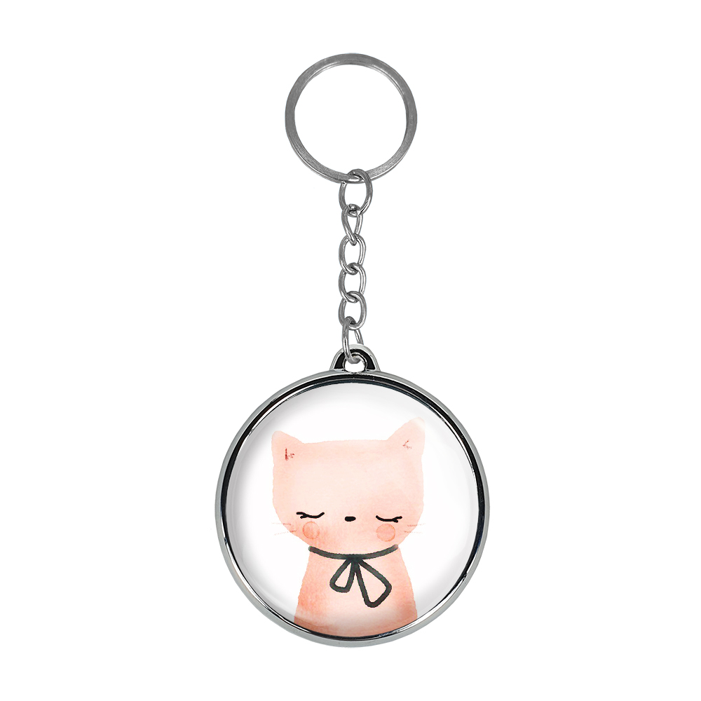 جاکلیدی خندالو طرح گربه مدل دوطرفه کد 51985012