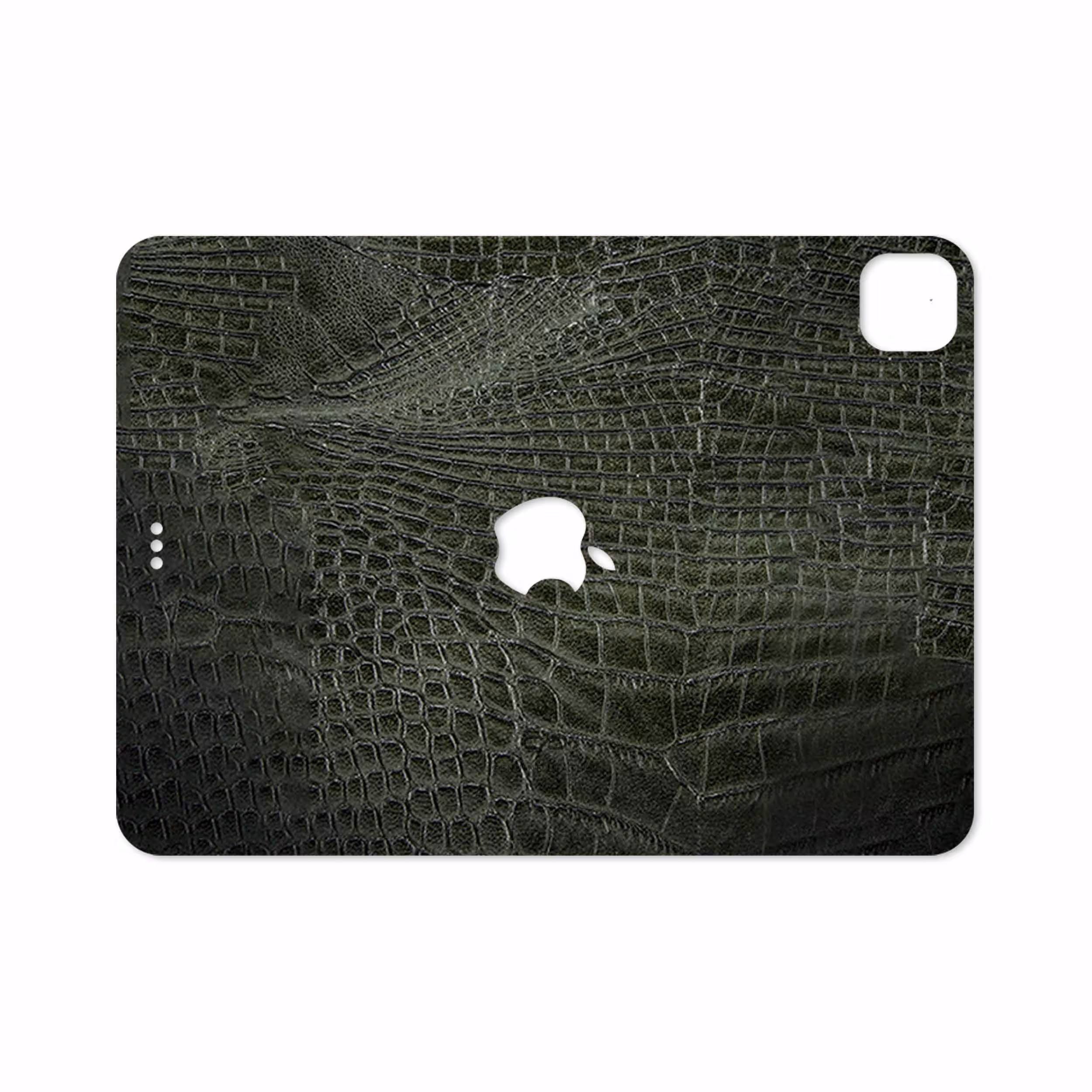 برچسب پوششی ماهوت مدل Green-Crocodile-Leather مناسب برای تبلت اپل iPad Pro 11 (GEN 2) 2020 A2228