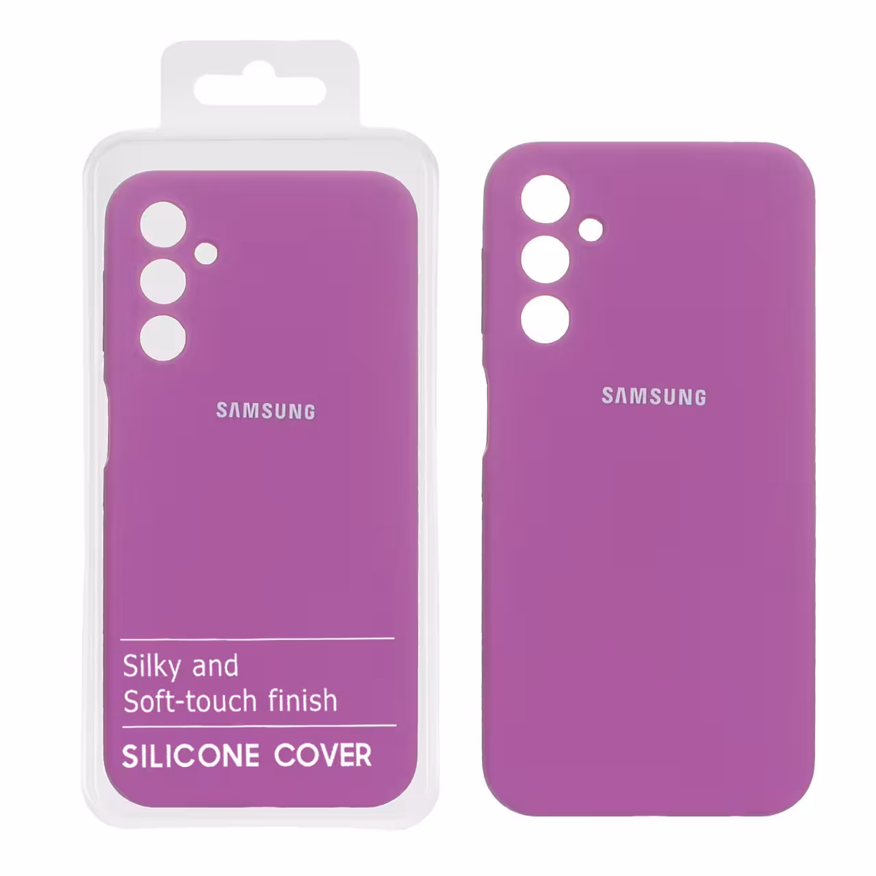 قاب سیلیکونی پاک کنی اورجینال درجه یک Samsung Galaxy A24 - بنفش (پک دار)