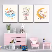 تابلو کودک و نوزاد آلباتروس مدل M061 مجموعه 3 عددی