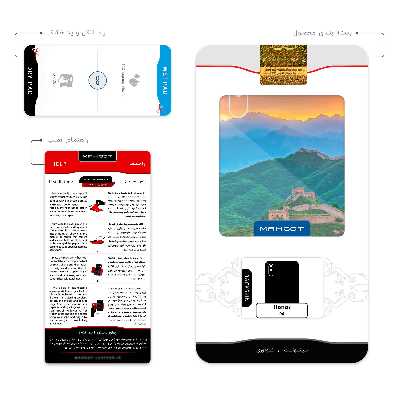 برچسب پوششی ماهوت مدل China Grand Wall مناسب برای گوشی موبایل آنر 9A